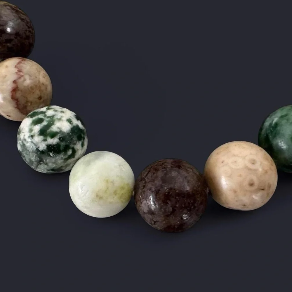 Mixed Gemstone Bead Bracelet 10mm